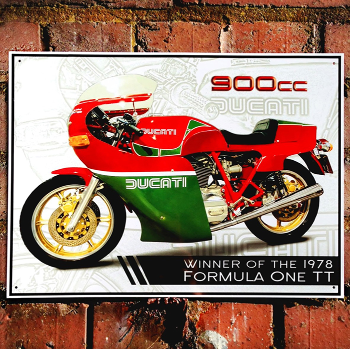 Ducati 900CC Mike Hailwood Metal Sign